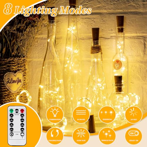 KAQ 6 Pack Total 120FT 360LED Fairy Lights Battery Operated with Rmote Waterproof Twinkle Lights with Timer Indoor Outdoor Cuttable String Light for Bedroom Classroom Wedding DIY Christmas Decor - Image 3