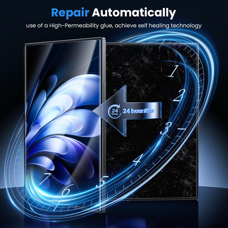 WSKEN for Samsung Galaxy Z Fold 7 Screen Protector - [Auto Align Frame] 2 Pack Inside TPU Film + 2 Pack Front 9H Tempered Glass, Zero Bubbles Easily Install No Creases for Z Fold 7 Accessories - Image 2