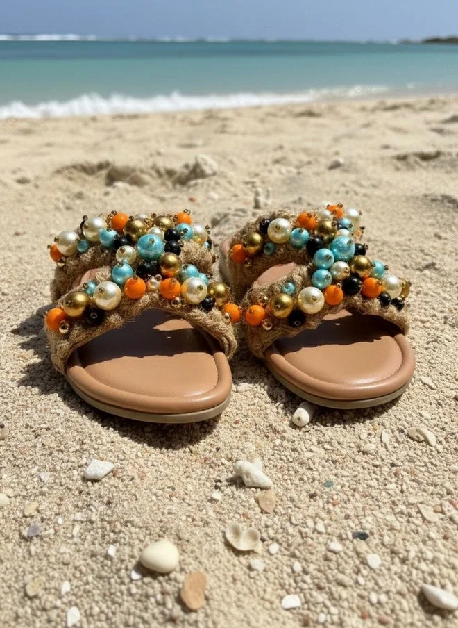 صندل ستوريز SANDAL STORIES Women Embellished Open Toe Flats