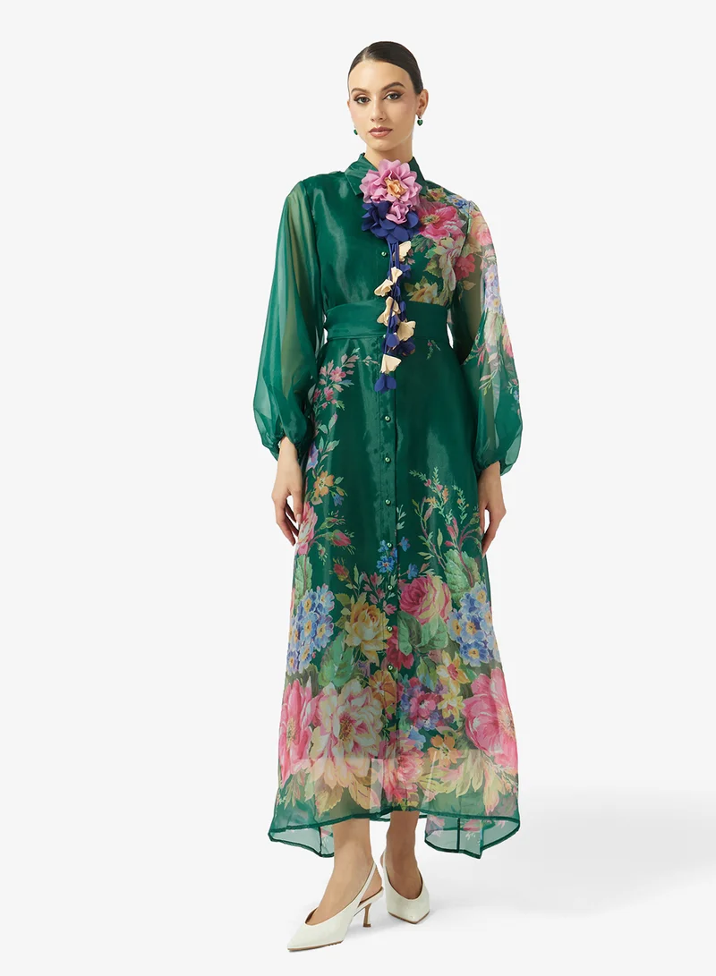 خزانة Floral Print Dress