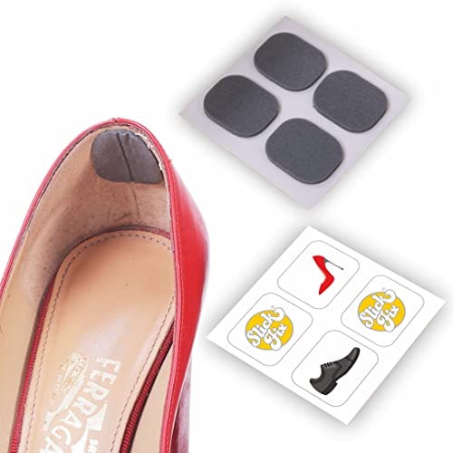 SlickFix Shoe Bite Protector Pads Self-Adhesive With 4-Pcs, back heel for protectors, Heel comfort pads, Suitable for Insole, Heel savers for shoes, Sneakers, Shoes Accessories for Men & Women. - Image 1