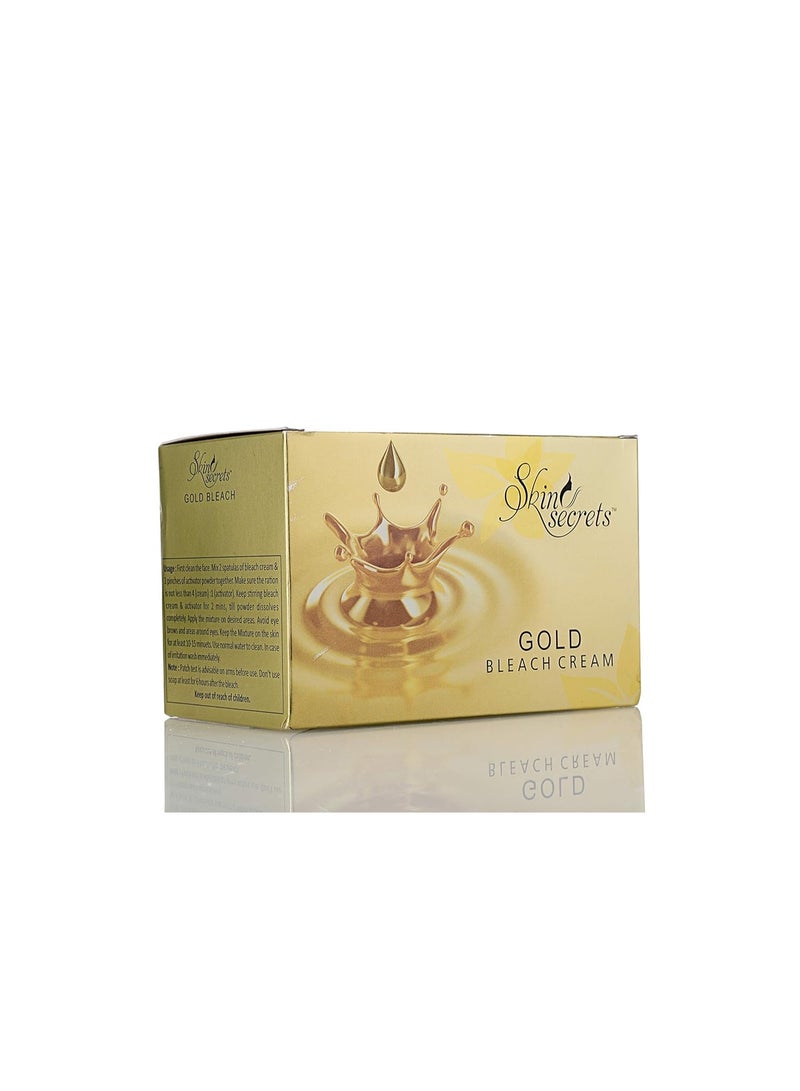 Skin Secrets Gold Bleach with Gold Dust & Lemon Oil (250gm) - Image 1