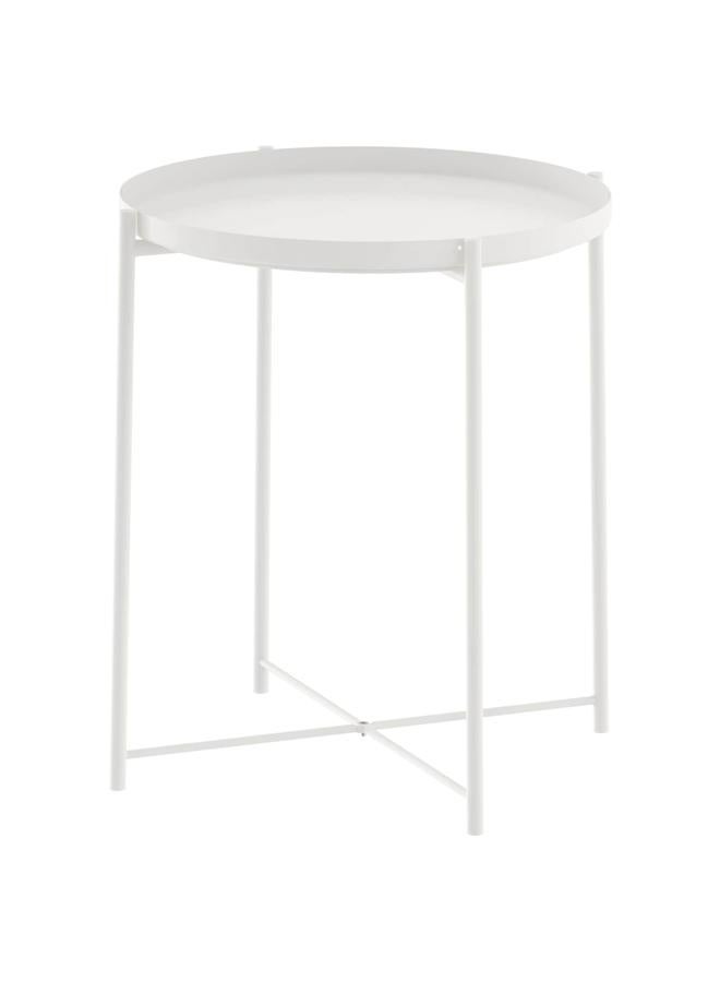 Zaboon Tray Table, White, 45X53 Cm - Image 1