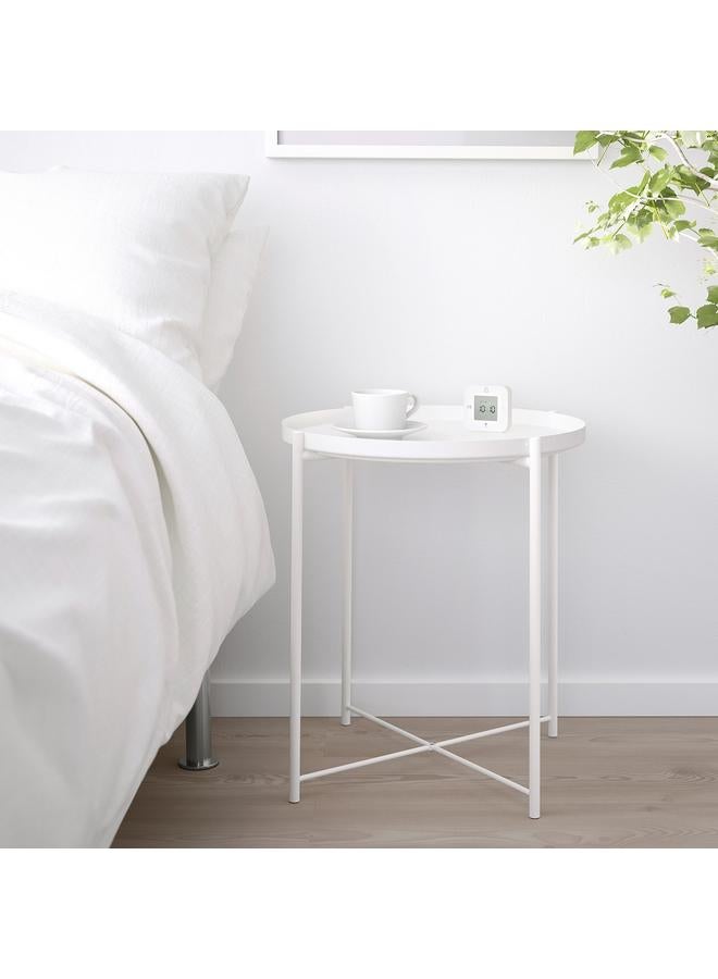 Zaboon Tray Table, White, 45X53 Cm - Image 2