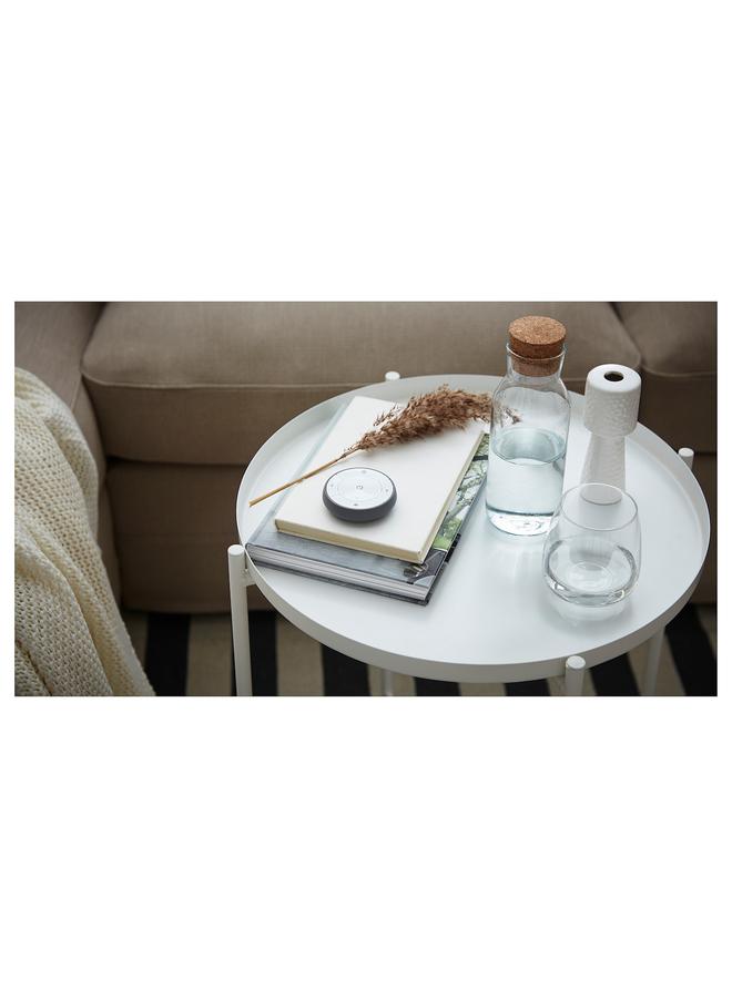 Zaboon Tray Table, White, 45X53 Cm - Image 4
