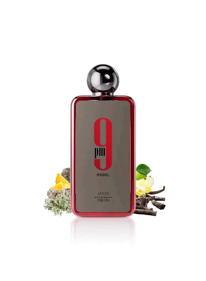 Afnan 9 PM Rebel Unisex Eau De Parfum 100ML - Image 2