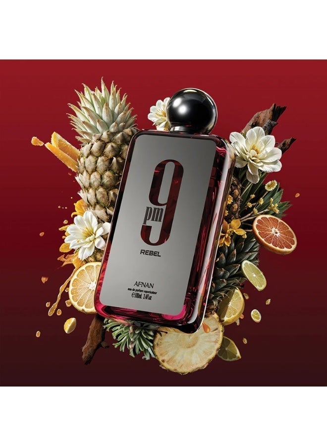 Afnan 9 PM Rebel Unisex Eau De Parfum 100ML - Image 4
