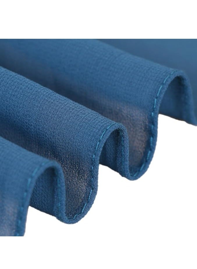 وشاح شيفون للنساء موضة حجاب ناعم وشاح طويل لف - Image 4