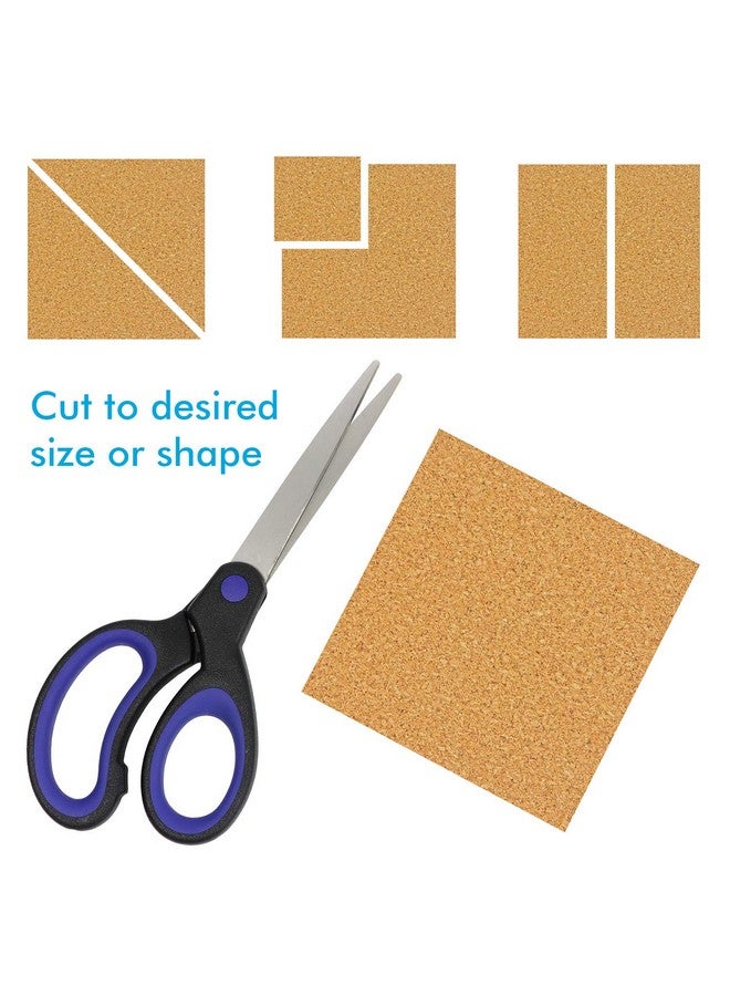 Millennial Essentials 25 Pack Self Adhesive Cork Squares 4 X 4 Inches Cork Backing Sheets Cork Tiles For Cork Coasters And Diy Crafts - Image 5