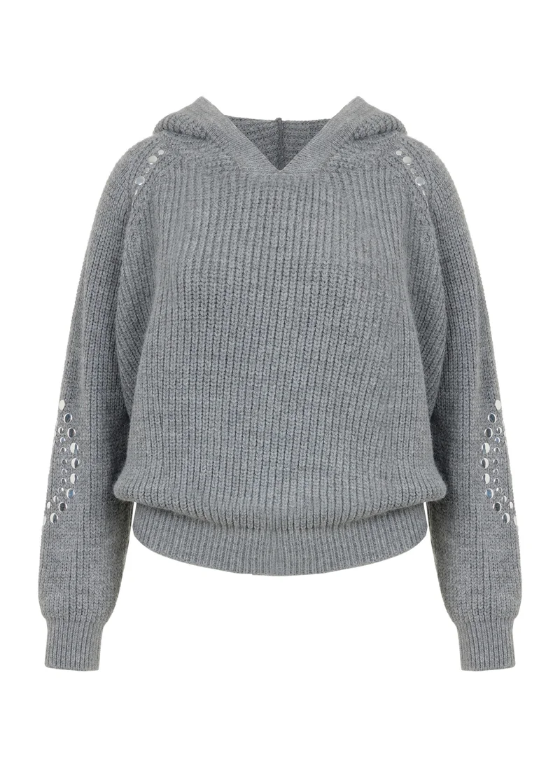 Nocturne Hooded Knitted Sweater