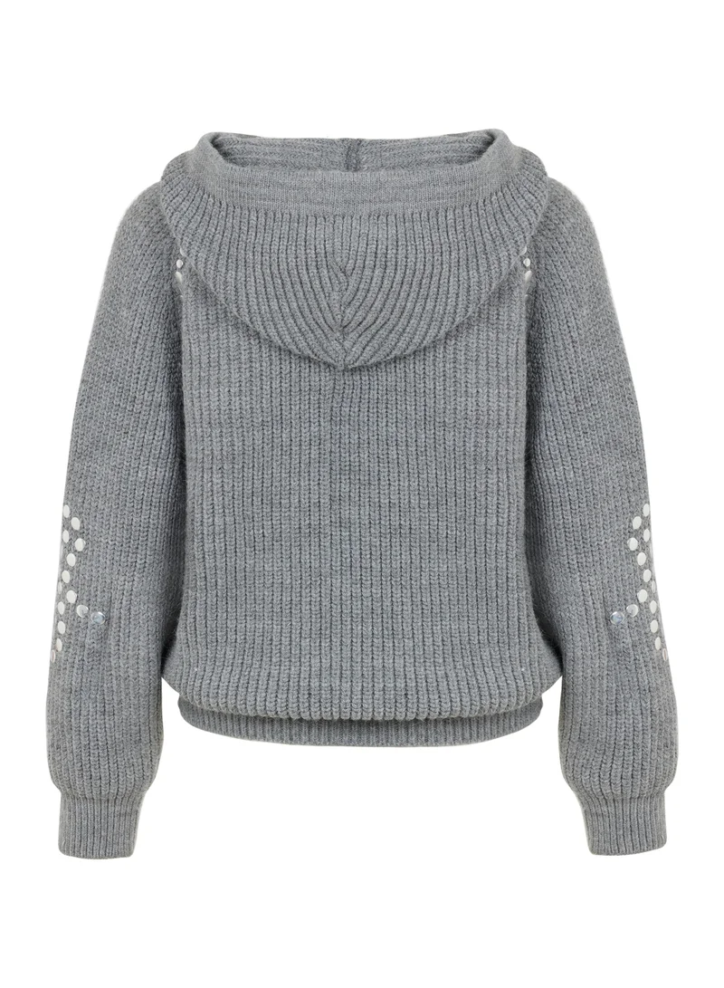 Nocturne Hooded Knitted Sweater