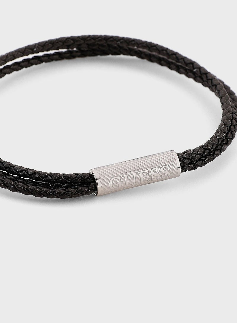 GUESS Jumb03033Jwstbks Round Logo Bracelet - Image 3