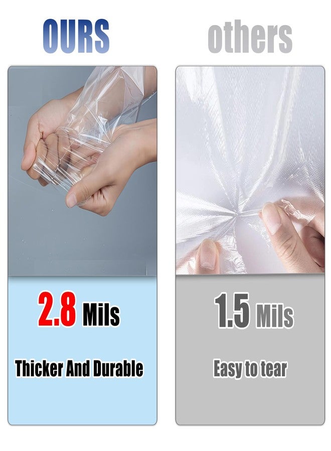 FARVIGOR Cellophane Treat Bags 100Pcs, Clear Plastic Goodie Gift Bags with Twist Ties for Party Favor, Candies, Cookies, Snacks(8 * 11in) - Image 2