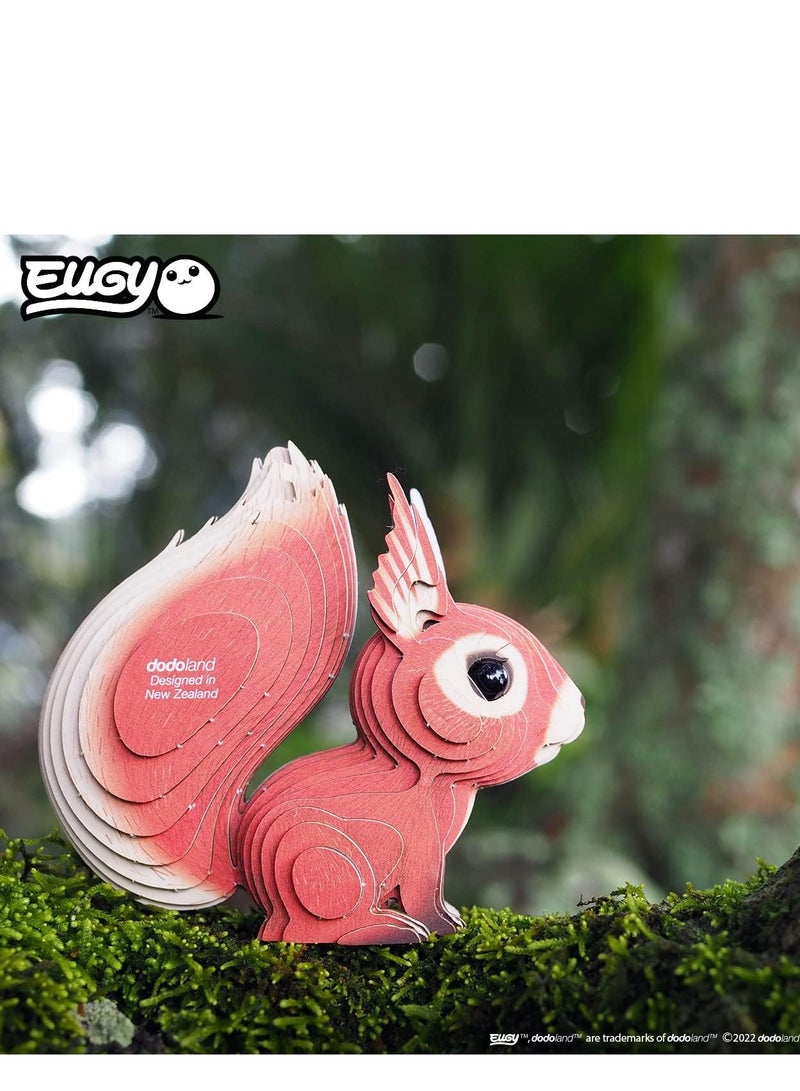 EUGY 3D Squirrel Puzzle - Fun and Educational DIY Craft for Kids and Adults - Image 3