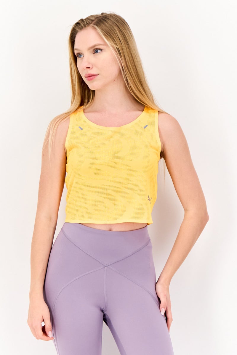 PUMA Women Sportswear Fit Sleeveless Outdoor Tank Top, Orange - Image 1