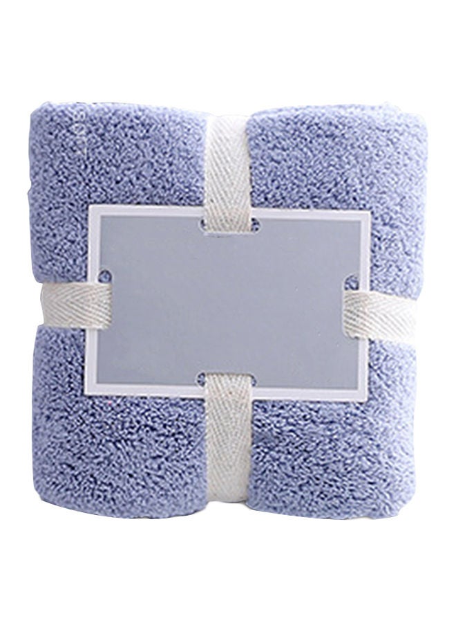 NIBEMINENT Soft Fluffy Bath Towel Blue 13.8 x 29.5cm