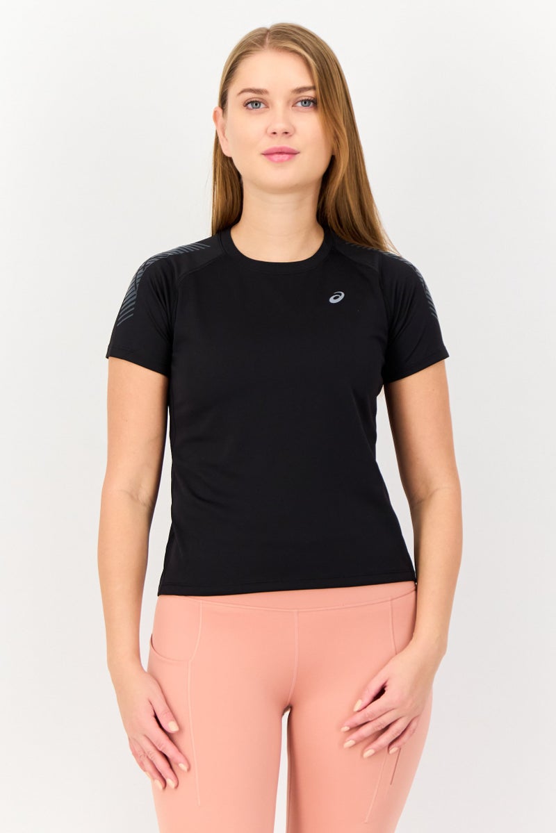 asics Women Sportswear Fit Short Sleeve Training T-shirt, Black - Image 1