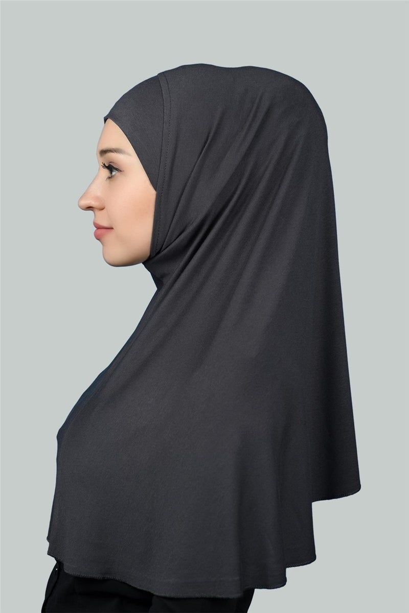 Altobeh حجاب جاهز - حجاب عملي - غطاء صلاة (XL) - دخاني  - Image 3