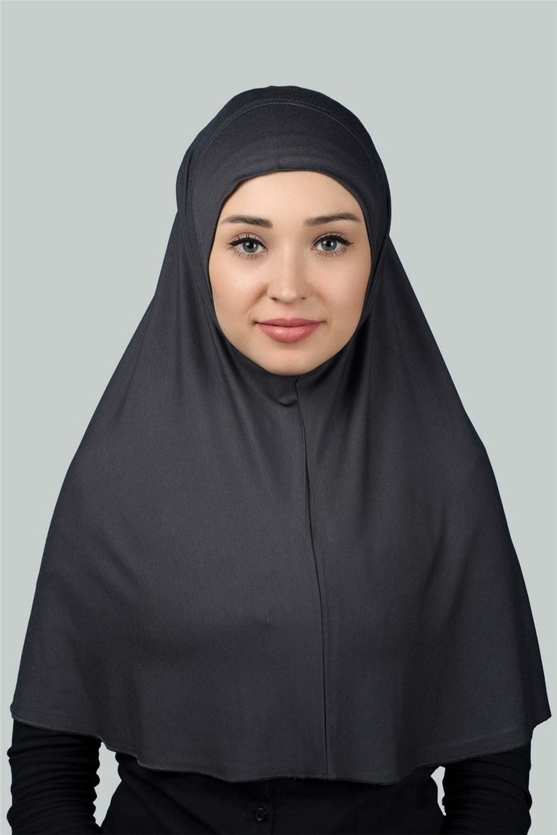 Altobeh حجاب جاهز - حجاب عملي - غطاء صلاة (XL) - دخاني  - Image 1