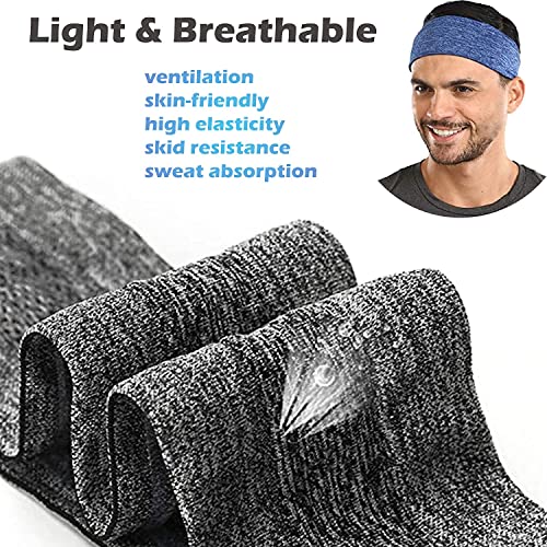 CÉLLOT 12 Colors Sweat Headbands Breathable Athletic Sweatbands Yoga Sports Headbands for Girls and Boys Soft Moisture Wicking Elastic Hairband for Girls and Teenagers Adults - Image 3