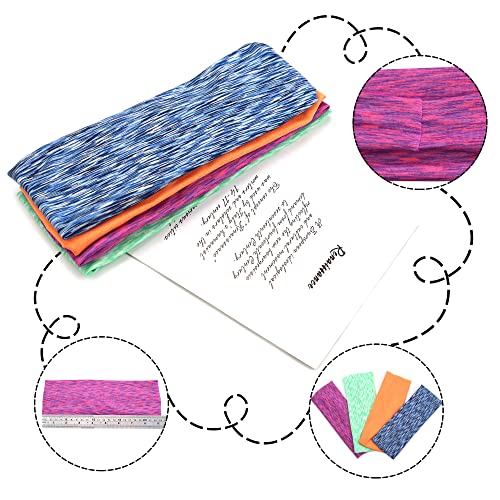 CÉLLOT 12 Colors Sweat Headbands Breathable Athletic Sweatbands Yoga Sports Headbands for Girls and Boys Soft Moisture Wicking Elastic Hairband for Girls and Teenagers Adults - Image 5