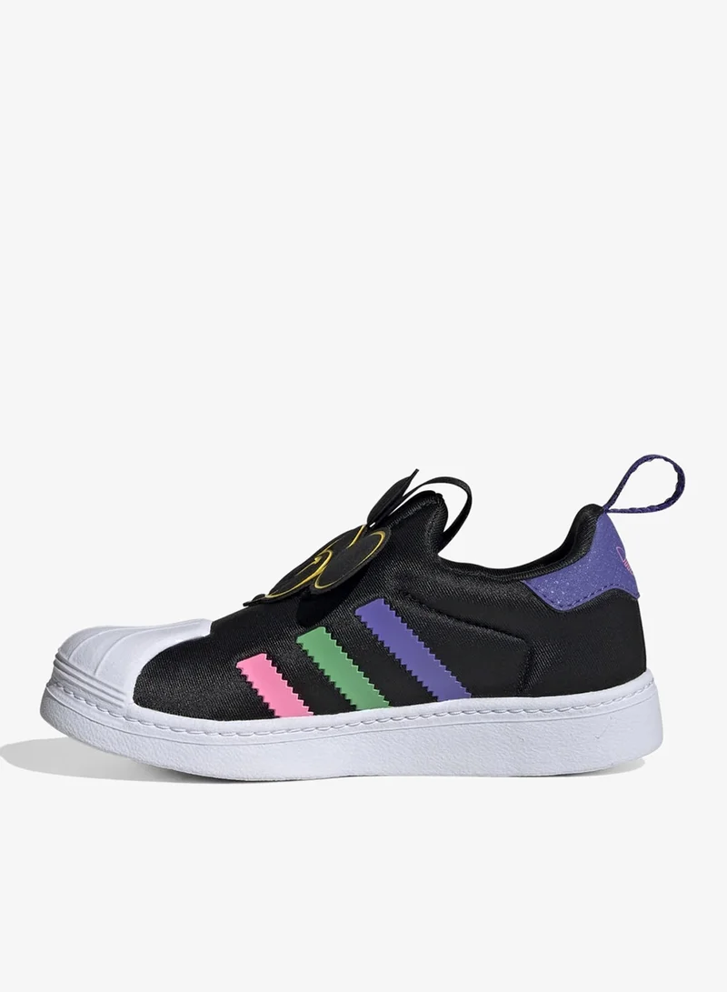 Adidas Originals CBLACK/FTWWHT/YELLOW adidas SUPERSTAR 360 C Black Originals Kids Shoes  | Best Price UAE