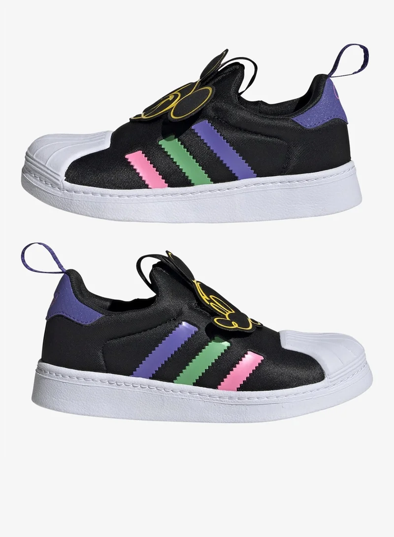 Adidas Originals CBLACK/FTWWHT/YELLOW adidas SUPERSTAR 360 C Black Originals Kids Shoes  | Best Price UAE