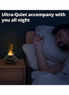 Mi VAZA Essential Oil Diffuser, Home Flame Mimic Essential Oil Diffuser, Durable Long Lasting Aromatherapy Diffuser, Portable Color Changing Room Diffusers For Home Office, (Black)  - Image 5