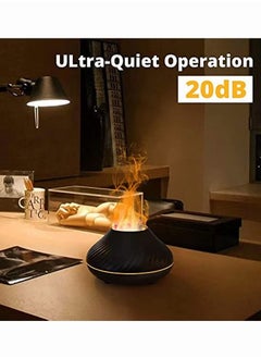 Mi VAZA Essential Oil Diffuser, Home Flame Mimic Essential Oil Diffuser, Durable Long Lasting Aromatherapy Diffuser, Portable Color Changing Room Diffusers For Home Office, (Black)  - Image 2