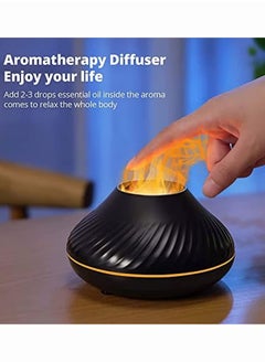 Mi VAZA Essential Oil Diffuser, Home Flame Mimic Essential Oil Diffuser, Durable Long Lasting Aromatherapy Diffuser, Portable Color Changing Room Diffusers For Home Office, (Black)  - Image 3