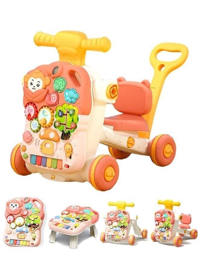 PYEBE - 5 in 1 Multifunctional Baby Sit To Stand Trolley Yoyo Walker Activity Center Entertainment Table And Board Game - Image 1