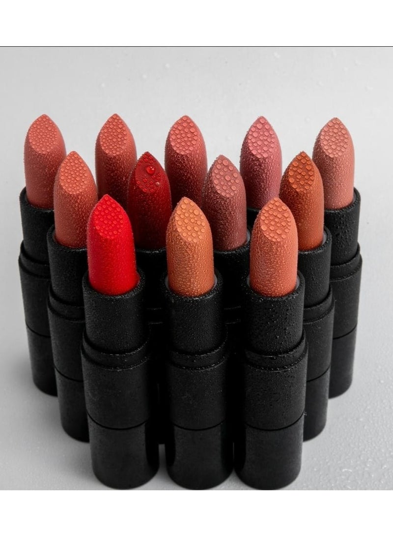 ريال بيوتي أحمر الشفاه ثابت من ريل بيوتي 12 قطعة متعدد الألوان - Image 2