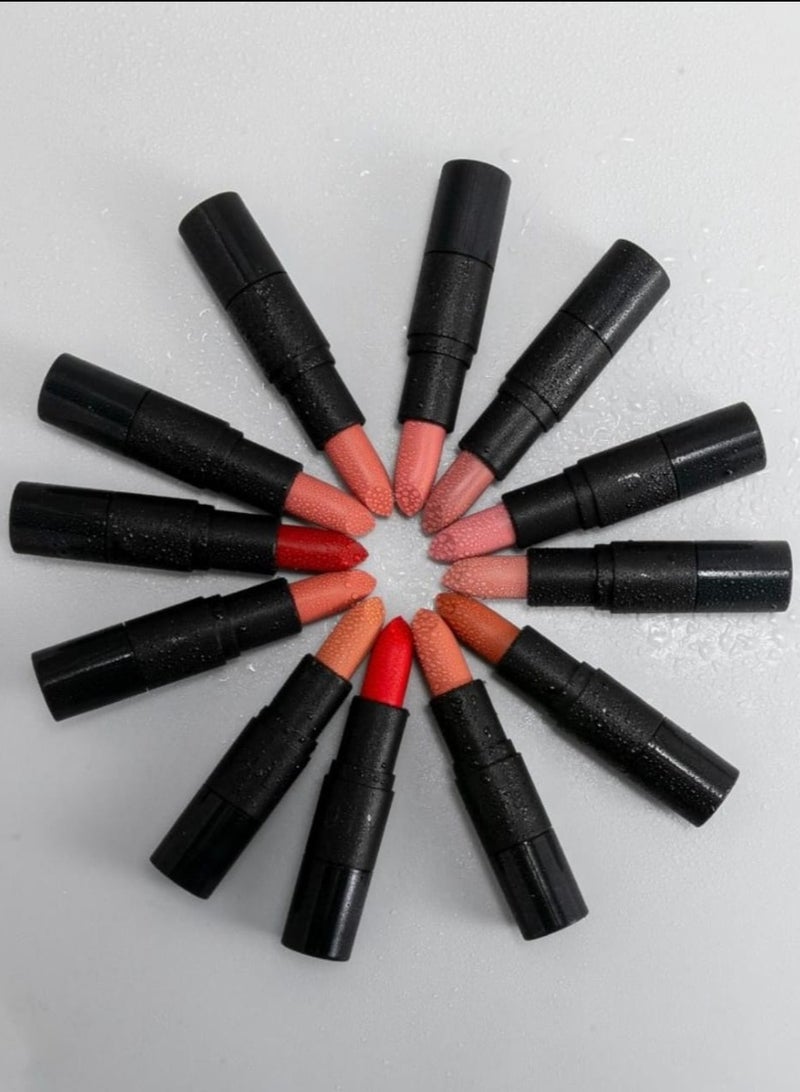 ريال بيوتي أحمر الشفاه ثابت من ريل بيوتي 12 قطعة متعدد الألوان - Image 1