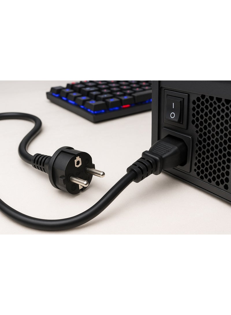 Durable, corrosion-resistant power cable 300/500V - safe for everyday use - black color - Image 3