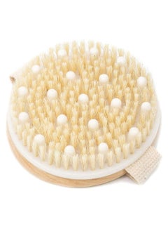 Body Brush, Bath Shower Brush Exfoliating Cellulite Natural Bristle Brush
