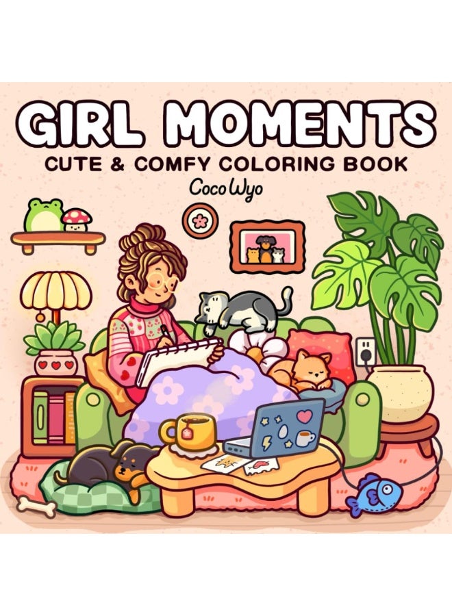 Generic Cozy Moments: A Relaxing Coloring Book for Adults and Teens with Cute Daily Life Scenes  - Image 1