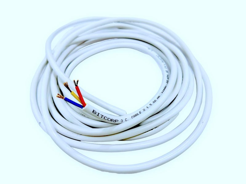 BITCORP Bitcorp Extension Board Heavy Duty Box 15A 16A 20A with Thermal Protection 1 Way Socket 2500W Surge Protection with 1 Meter Long Cable Cord Wall Mount White  - Image 3