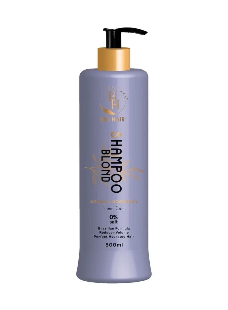 BH Bio Hair Blonde Shampoo with Argan & Rosemary 0% Salt 500ml