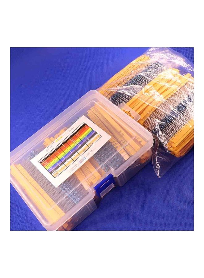 Generic 2600Pcs 130 Values 1/4W Resistance Metal Film Resistors Assortment DIY Kit Set  - Image 3