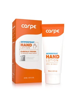 Carpe Carpe Antiperspirant Hand Lotion, A dermatologist-recommended smooth lotion that helps stop hand sweat, Great for hyperhidrosis (Original Eucalyptus)  - Image 1