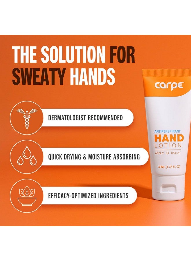Carpe Carpe Antiperspirant Hand Lotion, A dermatologist-recommended smooth lotion that helps stop hand sweat, Great for hyperhidrosis (Original Eucalyptus) - Image 2