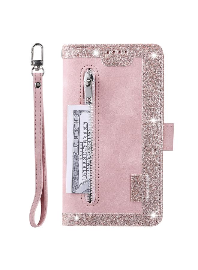 S-TOP Case For Samsung Galaxy S25 Ultra 5G Nine Card Zipper Bag Leather Phone Case with Lanyard - Image 2