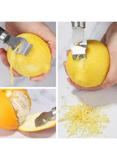 يونج شنج مجموعة جبن جبن Lemongrater ، مبشر مطبخ من الفولاذ المقاوم للصدأ لجبن البارميزان ، الزنجبيل ، الثوم ، جوزة الطيب ، الفواكه ، الخضروات ، مجموعة من 5  - Image 5