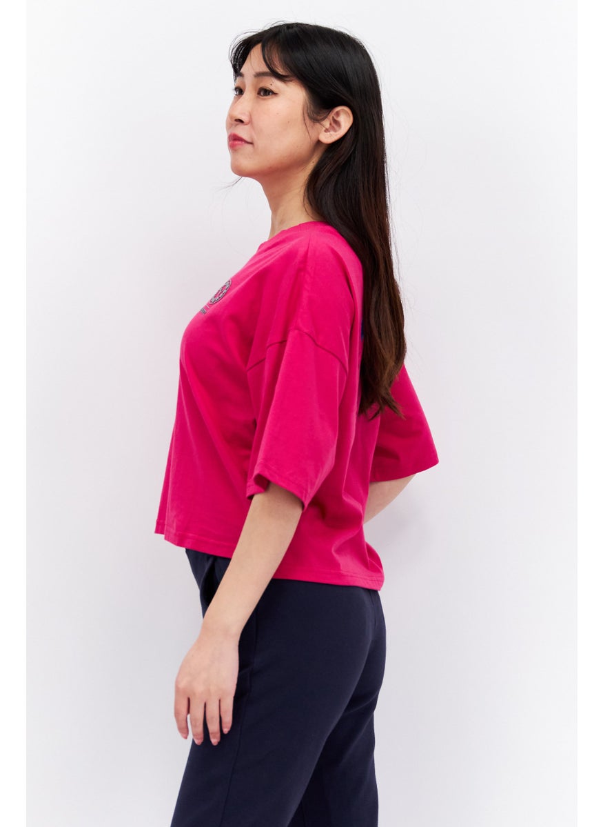 Women Sportswear Fit Short Sleeve Outdoor Top, Pink - pzsku/ZAB6AD382DA0222F8058CZ/45/_/1737642500/74aa0da2-9efe-4373-8199-dca616e5d3eb