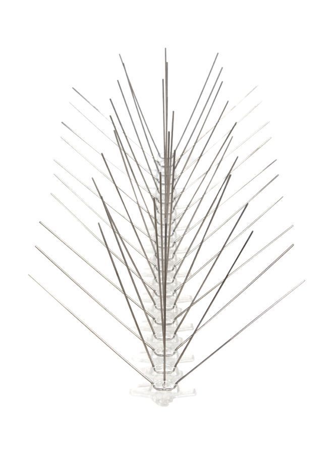 NIBEMINENT 12-Piece Bird Trapping Thorns Silver/Clear - Image 1