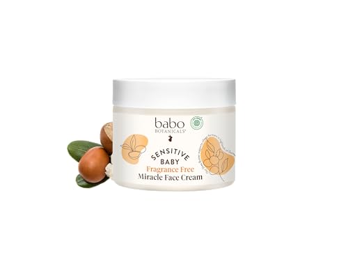 Babo Botanicals Sensitive Baby Fragrance-Free Miracle Cream - Face & Body Moisturizer - For Sensitive Skin - Calendula, Shea Butter, Coconut Oil - EWG Verified - Fragrance-Free - For Babies & Kids - Image 1