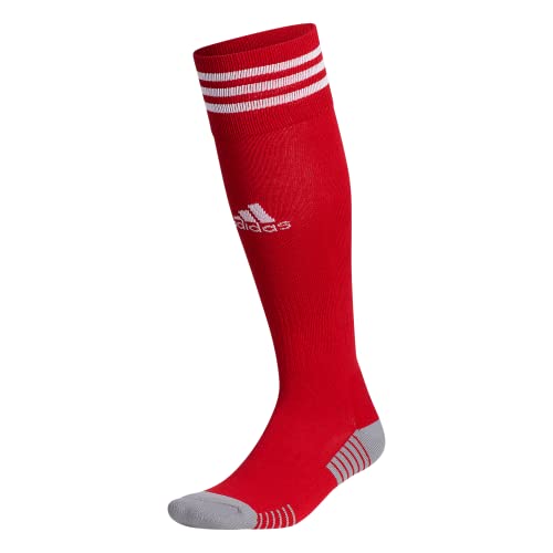 adidas Copa Zone Cushion 4 Soccer Socks (1-Pair) for Men, Women, Boys and Girls, Team Power Red/White, Large - Image 1