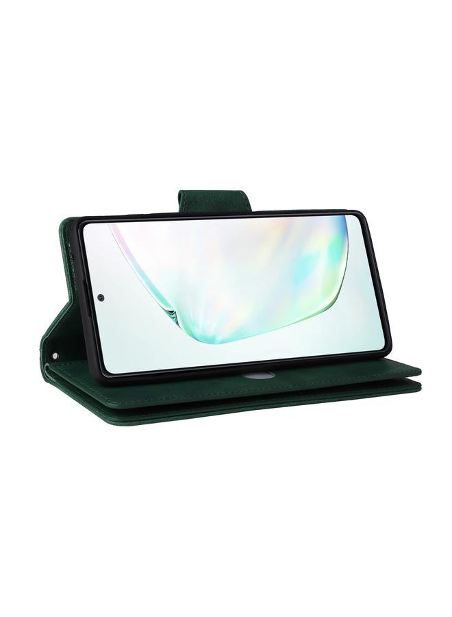 S-TOP Case For Samsung Galaxy Note10 Lite Rivet Buckle 9 Cards Three Fold Leather Phone Case - Image 4