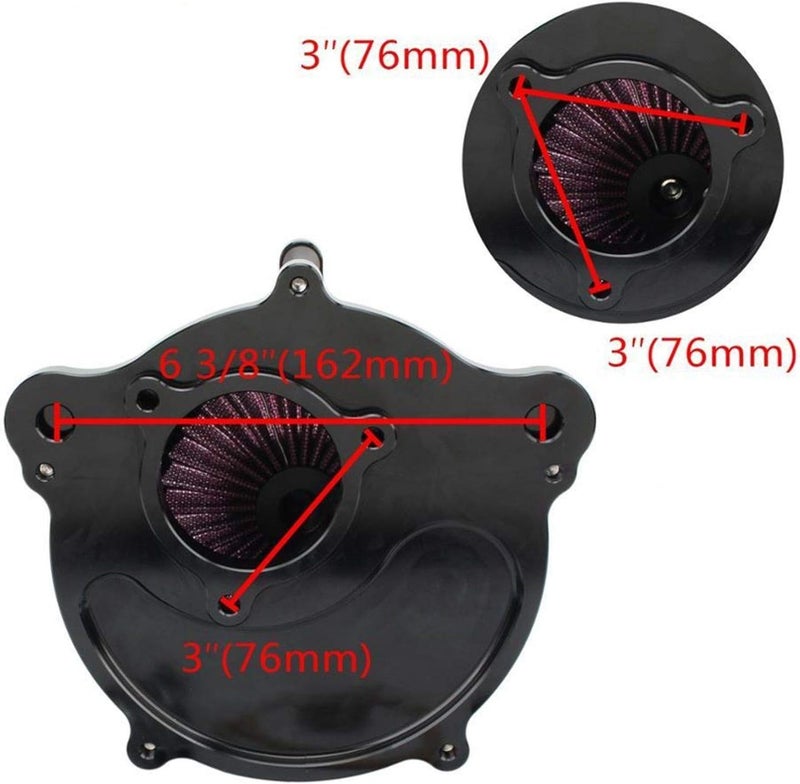 QASULER High-Flow Motorcycle Air Filter - Image 2