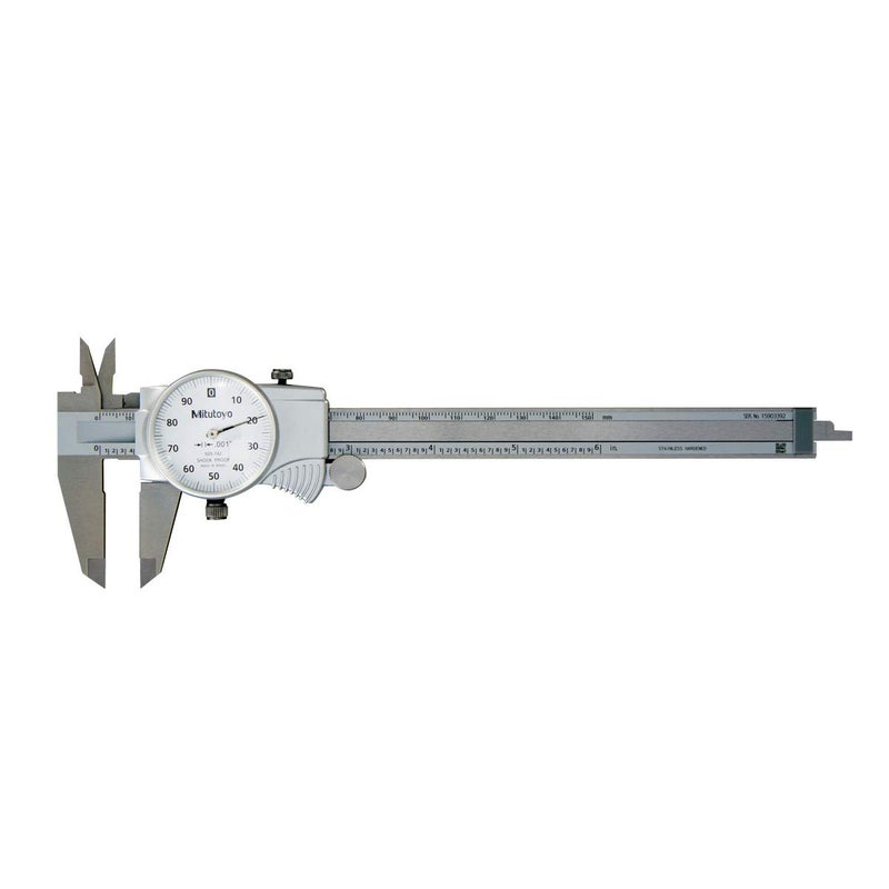 Mitutoyo Mitutoyo 505742J Dial Caliper 01 per Rev 06 Range 0001 Accuracy  - Image 1